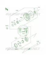 Front Hub per Kawasaki KDX220R 2002