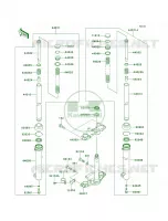 Front Fork per Kawasaki KLX110 2013