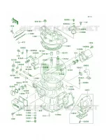 Cylinder HeadCylinder per Kawasaki KDX200 2001