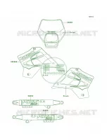 DecalsKDX200 H9 per Kawasaki KDX200 2001