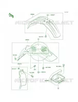 Fenders per Kawasaki KDX200 2001