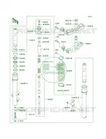 Front Fork per Kawasaki KDX200 2001
