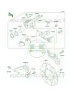 Rear Brake per Kawasaki KDX200 2001
