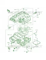 Crankcase per Kawasaki Ninja 1000 ABS 2015