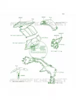 DecalsBlueMEF per Kawasaki Ninja 1000 ABS 2015