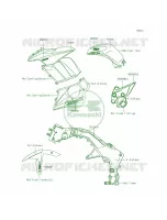 DecalsGreenMEF per Kawasaki Ninja 1000 ABS 2015
