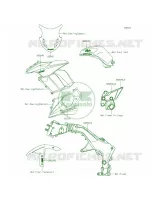 DecalsRedCNGreenCAUSMFF per Kawasaki Ninja 1000 ABS 2015