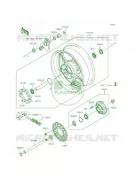 Rear WheelChain per Kawasaki Ninja 1000 ABS 2015