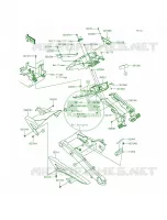 Rear Fenders per Kawasaki Z1000 ABS 2015