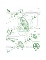 Rear WheelChain per Kawasaki Z1000 ABS 2015