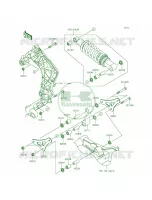 SuspensionShock Absorber per Kawasaki Z1000 ABS 2015