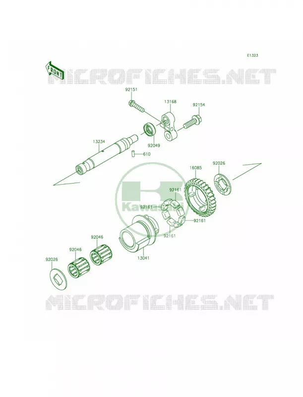 Balancer Kawasaki MOTOS 1000 2015 Z1000 ABS  ZR1000GFF