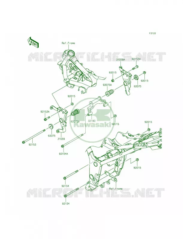 Engine Mount Kawasaki MOTOS 300 2015 Ninja 300 SE  EX300AFFA