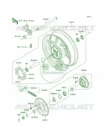 Rear Hub per Kawasaki Versys 2013