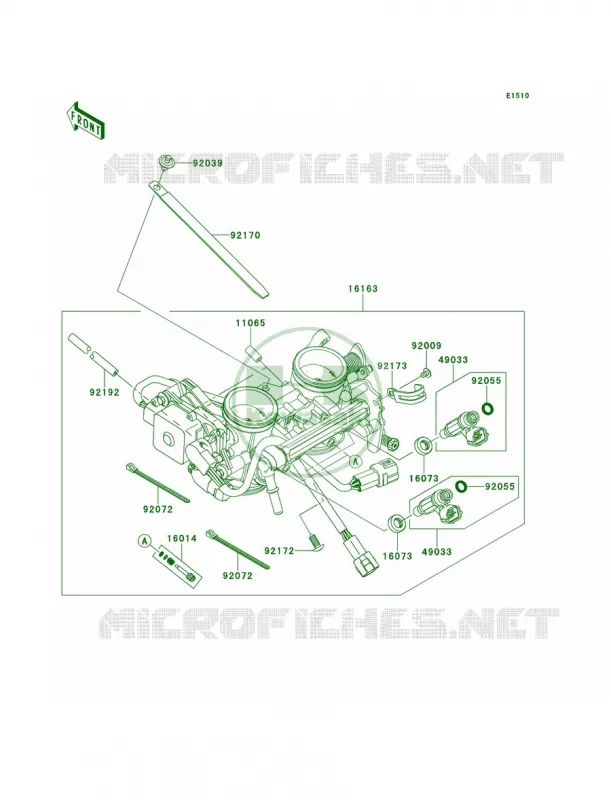 Throttle Kawasaki MOTOS 650 2013 Versys  KLE650CDF
