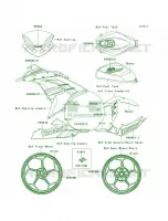 DecalsEbonyBDFACN per Kawasaki Ninja 300 ABS 2014