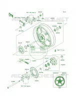 Rear WheelChainBDF BEF per Kawasaki Ninja 300 ABS 2014