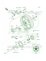Rear WheelChainBEFA per Kawasaki Ninja 300 ABS 2014