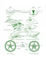 DecalsWhiteAESA per Kawasaki Ninja 300 2014