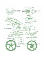 DecalsEbonyADFACAUS per Kawasaki Ninja 300 SE 2014