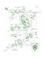 Rear WheelChainADFADFACN per Kawasaki Ninja 300 SE 2014