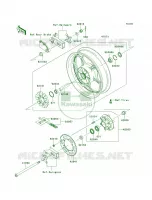 Rear WheelChainAEF per Kawasaki Ninja 300 SE 2014