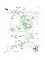 Rear WheelChainAEFA per Kawasaki Ninja 300 SE 2014