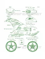 DecalsEbonyADFACAUS per Kawasaki Ninja 300 SE 2014
