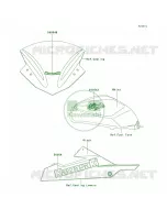 DecalsWhiteAEF per Kawasaki Ninja 300 SE 2014