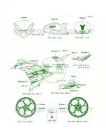 DecalsWhiteAEFA per Kawasaki Ninja 300 SE 2014