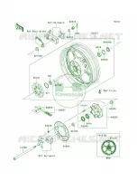 Rear WheelChainADFACAUS per Kawasaki Ninja 300 SE 2014
