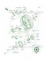 Rear WheelChainAEFA per Kawasaki Ninja 300 SE 2014
