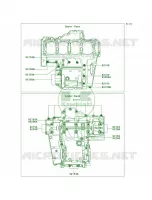 Crankcase Bolt Pattern per Kawasaki Ninja 1000 ABS 2013