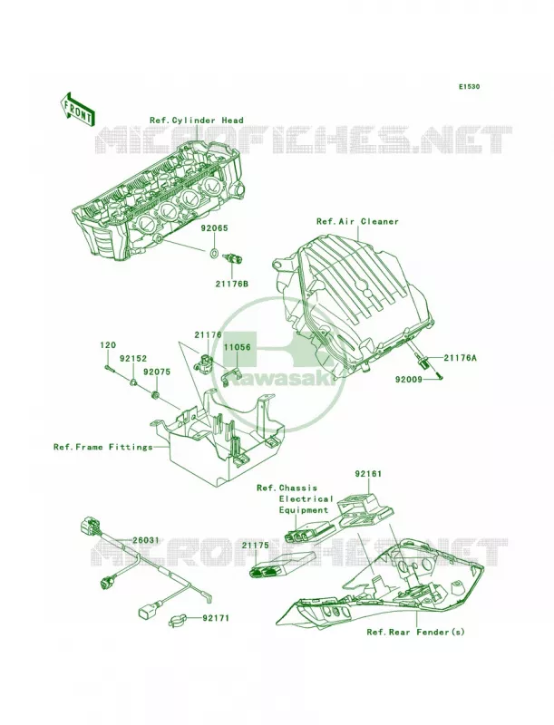 Fuel Injection Kawasaki MOTOS 1000 2013 Ninja 1000 ABS  ZX1000HDF