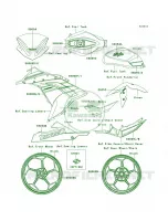 DecalsGreenBDFA per Kawasaki Ninja 300  2013