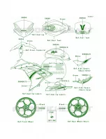 DecalsGreenBEFA per Kawasaki Ninja 300  2013