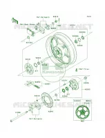 Rear WheelChainBDF BEF per Kawasaki Ninja 300  2013