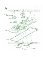 Cylinder Head Cover per Kawasaki Versys 1000  2013