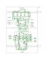 Crankcase Bolt Pattern per Kawasaki Z1000  2013