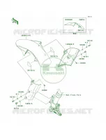 Front Fenders per Kawasaki Z1000  2013
