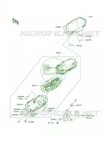 Meters per Kawasaki Z1000  2013