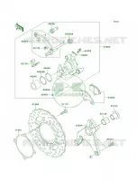 Rear Brake per Kawasaki Z1000  2013
