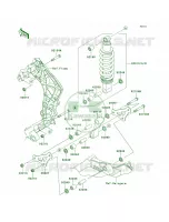 SuspensionShock Absorber per Kawasaki Z1000  2013