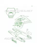 DecalsKDX200 H4 per Kawasaki KDX200 1999