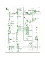 Front ForkKDX200 H1 H3 per Kawasaki KDX200 1999
