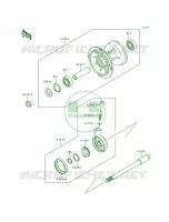 Front Hub per Kawasaki KDX200 1999