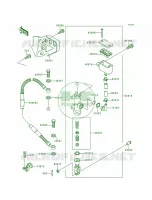 Rear Master Cylinder per Kawasaki KDX200 1999