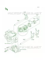 Gear Change DrumShift Forks per Kawasaki Versys 1000  2012