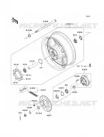 Rear Hub per Kawasaki Versys 1000  2012