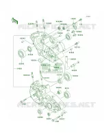 Crankcase per Kawasaki KDX220R 1999